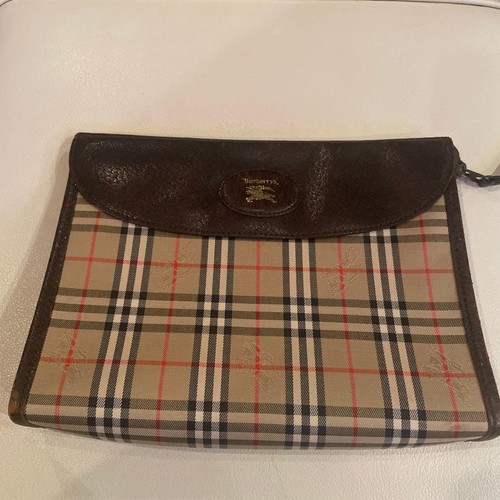 Vhtf 90s burberry clutch bag - 90s,