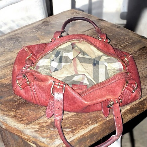 Borsa vintage burberry rossa - borsa,